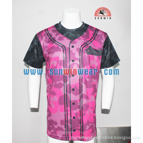 New arrival custom sublimated blank baseball jersey